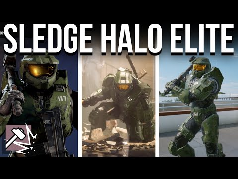 Master Chief Sledge Elite Skin In-Game Review - R6 x Halo