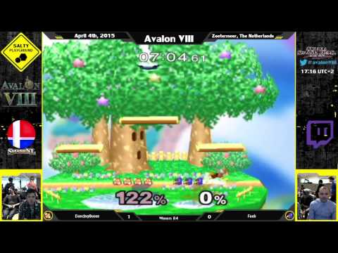 Avalon VIII - DancingQueen (Fox) Vs Faab (Falco) - SSBM Singles Winners R4