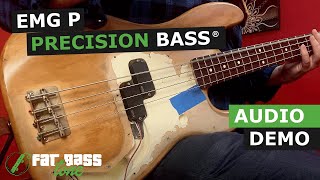 Video thumbnail for EMG P Precision Bass® Pickup Demo by Fat Bass Tone