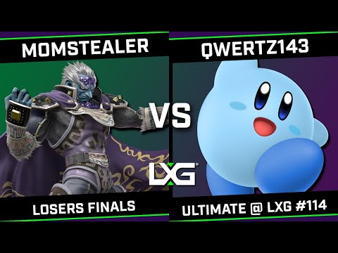 momstealer (Little Mac/Ganondorf) vs qwertz143 (Kirby) - Smash Ultimate @ LXG 114 - Losers Finals