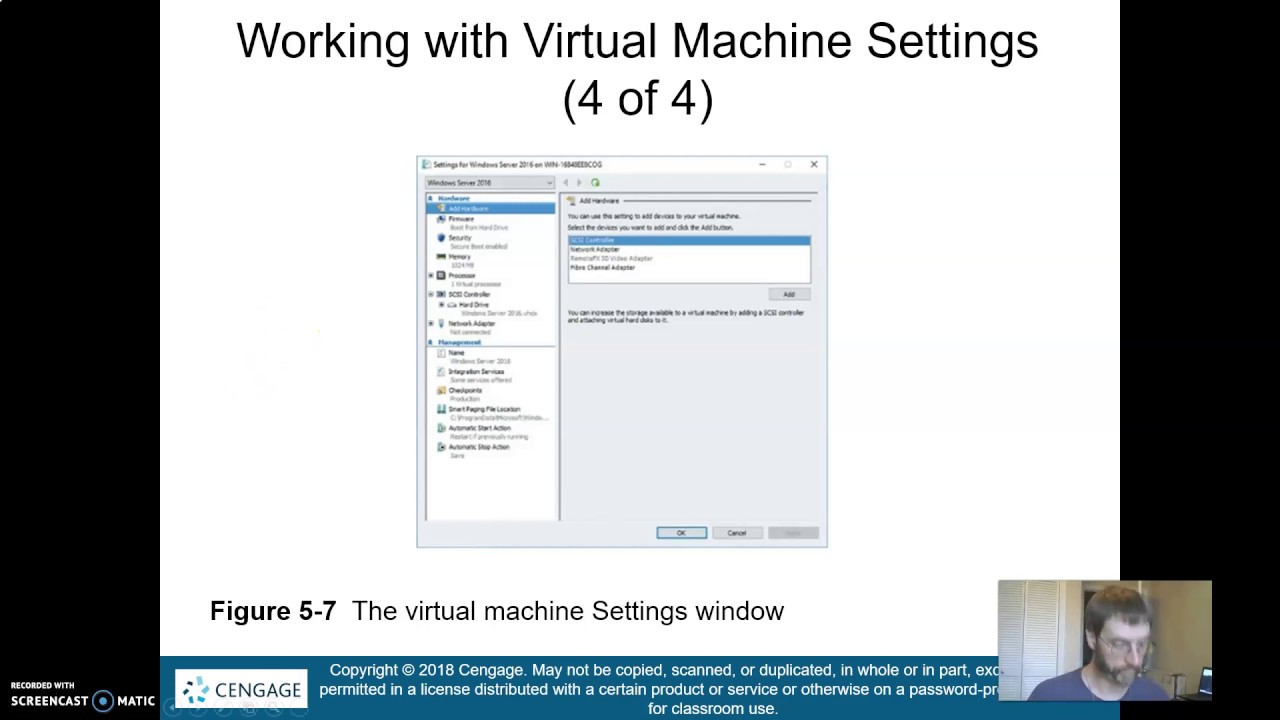 Virtualization Chapter 5: The Virtual Machine Settings Window