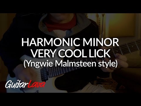 A Harmonic Minor Lick - Yngwie Malmsteen Style (with TAB)