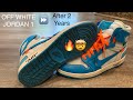 AFTER 2 YEARS OF WEAR Off White Air Jordan 1 UNC You Will Be Surprised