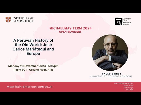 A Peruvian History of the Old World: José Carlos Mariátegui and Europe by Paulo Drinot