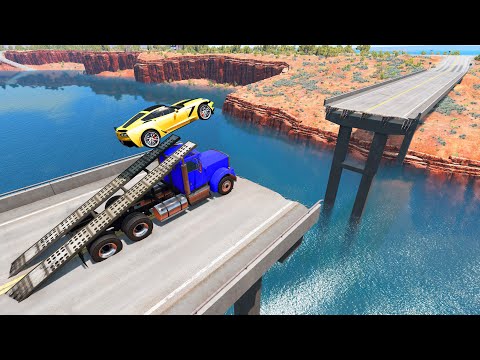 Cars vs Ramp Truck – Beamng drive
