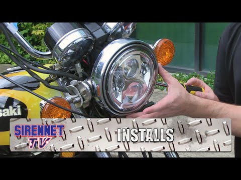 Kawasaki Motorcycle Headlight Conversion with a J.W. Speaker Model 8700 Evolution 2