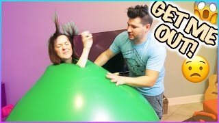 😜 TRAPPED INSIDE OF A GIANT MARSHMALLOW STRESS BALL! 😜