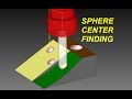 MASTERCAM TIP SIMPLE WAY TO FIND CENTER POINT OF A SPHERE SURFACE
