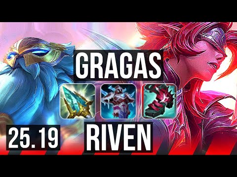 GRAGAS vs RIVEN (TOP) | 11/0/12, Legendary | KR Diamond | 25.19