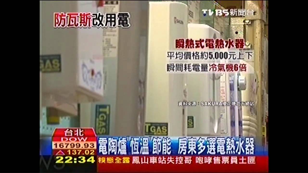 電陶爐「恆溫」節能 房東多選電熱水器