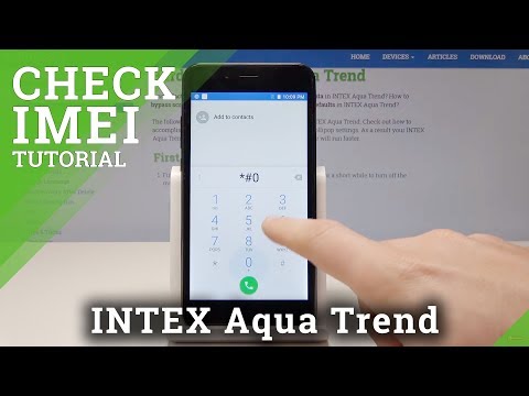 How to Check IMEI in INTEX Aqua Trend - Find Serial Number