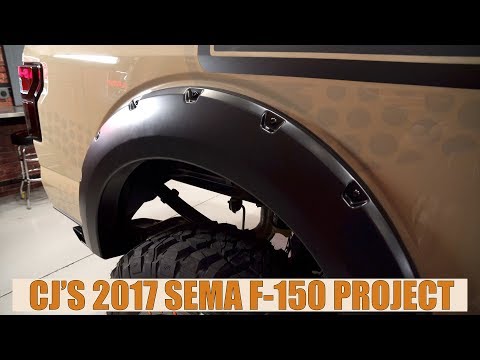 F-150 Bushwacker Pocket-Style Fender Flare Matte Black Set 2015-2017 Installation