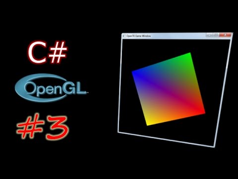 OpenGL and C# Tutorial | The OpenTK Library | Part -3 | Specifying colour and basic animation