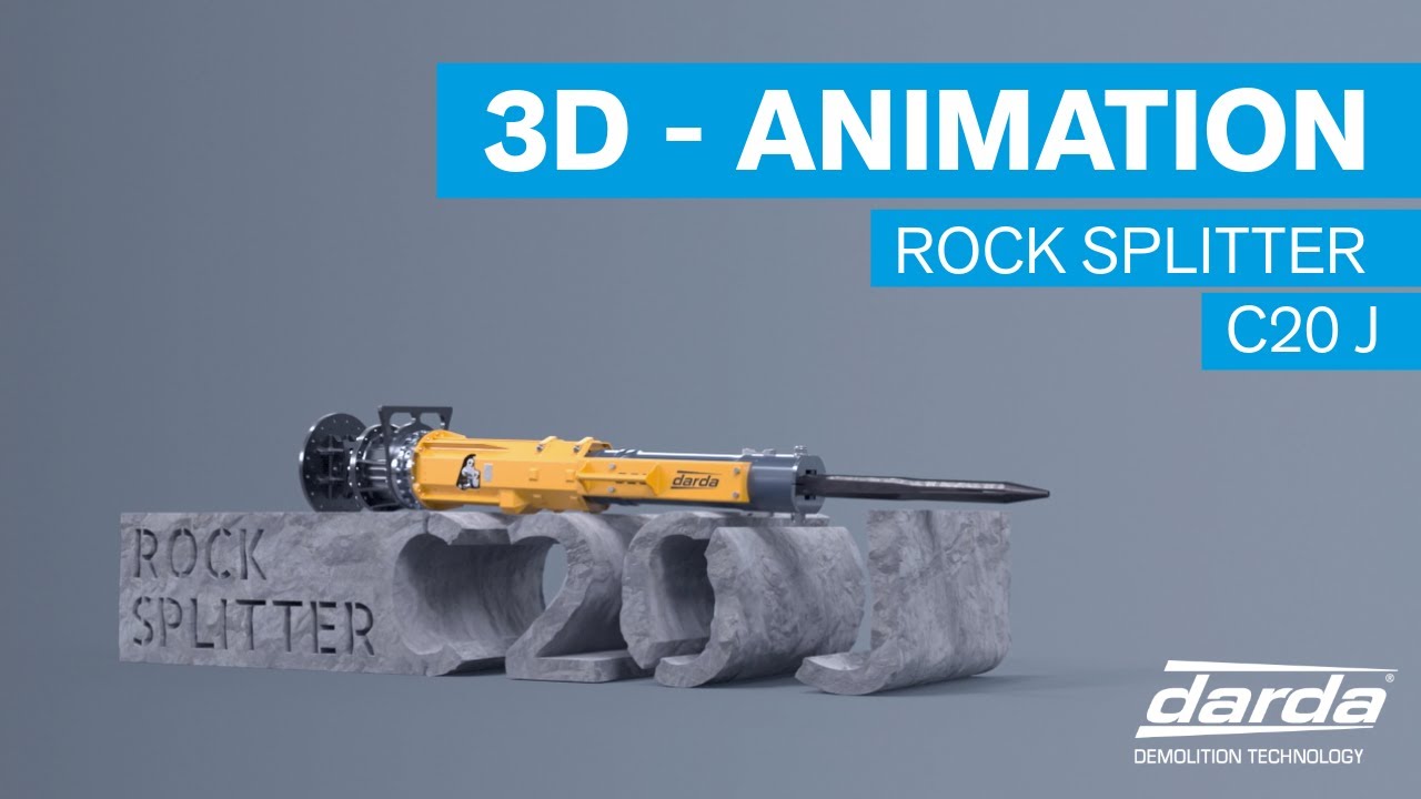 DARDA - ROCK SPLITTER C20 J - 3D ANIMATION