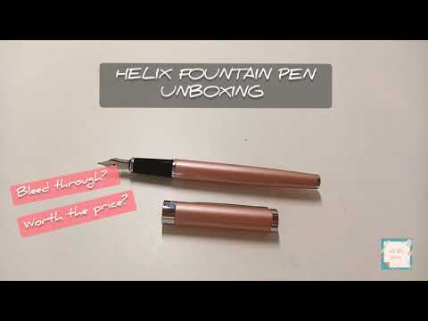 HELIX FOUNTAIN PEN review and unboxing | all the pens