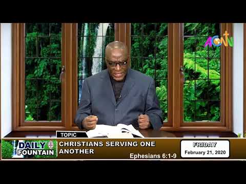 DAILY FOUNTAIN DEVOTIONAL FOR 21 FEBRUARY 2020 - THE VEN. TAMUNOTONYE .S. BAMSON