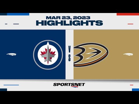 NHL Highlights | Jets vs. Ducks - March 23, 2023