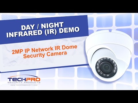 Day / Night IR Demo - 2MP IP Network IR Dome Security Camera