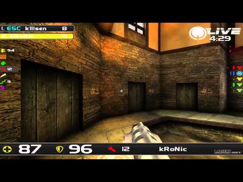 k1llsen vs kRoNic - DreamHack Winter 2013 Group B Round 6 (Quake Live VOD)