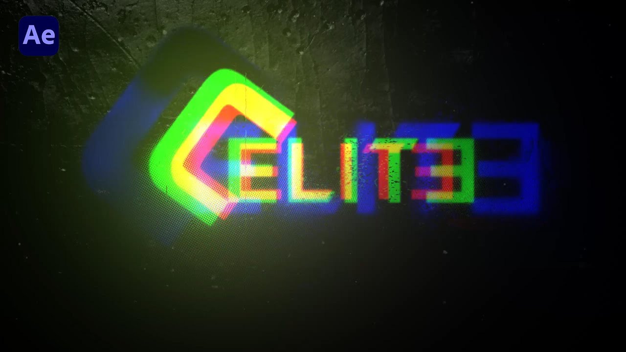 Electric Glitch Effect Intro – After Effects Template