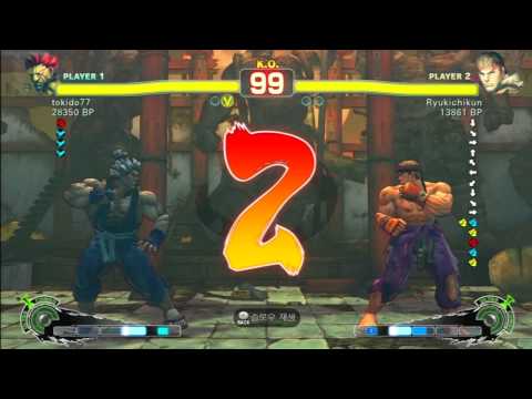SSF4 Rank Match  tokido77 (GO)  vs  Ryukichikun (RY)