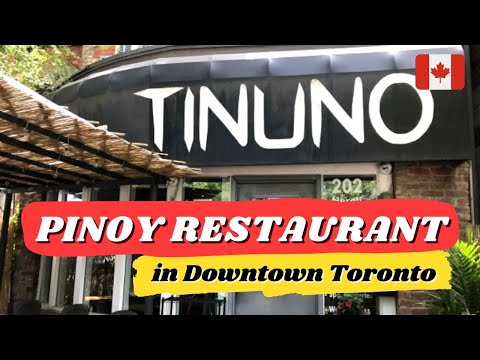 Trying out Tinuno Filipino Restaurant in Downtown Toronto | Pinoy Canada | Pinoy in Canada