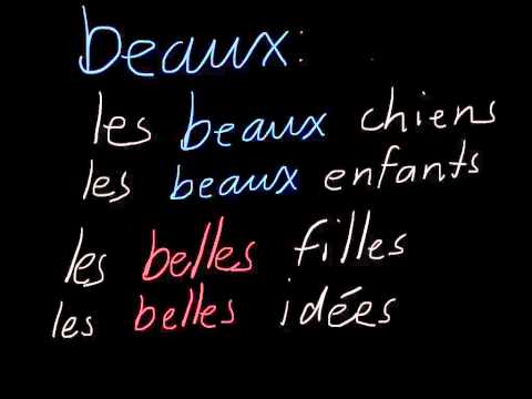 Fr1: beau, nouveau, vieux