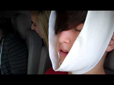 Sean - after wisdom teeth pulled:  "Massive head wound Harry"