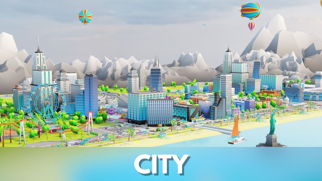 Low Poly Stylized City Pack 3D Model