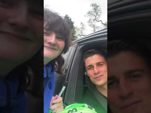 SIGNED SHIRT FROM KEPA🤩✍️ #kepa #kepaarrizabalaga #chelseafc #premierleague #shorts