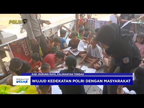 PROGRAM BHABIN PIAJAR POLRES MURUNG, AJARKAN ANAK ANAK DESA