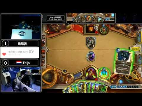Thijs vs 8 China vs Europe Hearthstone Championship 2016 (Warm up match)