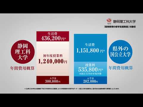 私大の進学費用は高い？静岡理工科大学の給費型奨学生制度