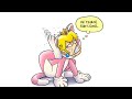 NintendoAmerica Cat Suit Princess Peach Plush