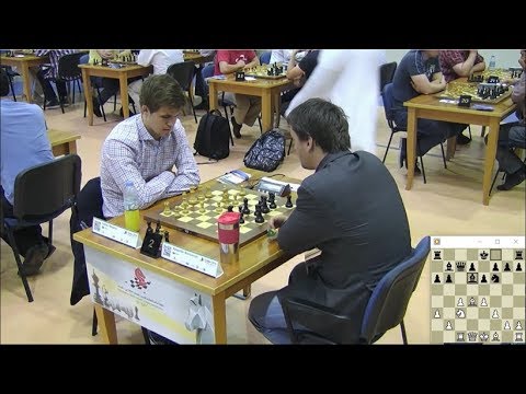 EXCITING BLITZ GAME!!! MAGNUS CARLSEN VS ALEXANDER MOROZEVICH - WORLD BLITZ CHESS CHAMPIONSHIP 2014