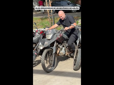 Dicas de um Mecânico no Leilão analisando uma XRE 300