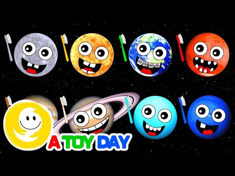 Brush Your Teeth With Planets 🦷🪥🌎 🪐 | Planet Song for Baby | Planet Order Song | Baby Planet Rhymes