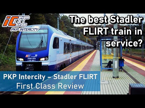 PKP InterCity Stadler FLIRT ED160 - First Class Review (Warszawa to Iława)