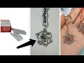 DIY locket: How to make a star shaped locket using stapler pin