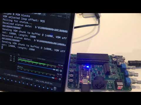 YM2610(B) hardware VGM player (Thunder Force IV - Stage 2)