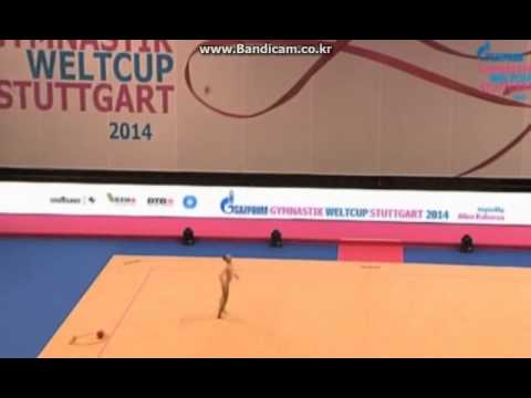 Viktoria Mazur (UKR) RG WC Stuttgart 2014 AA Ball