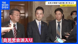 【“少数与党”解消】「改革の会」所属の3議員が自民会派入り｜TBS NEWS DIG