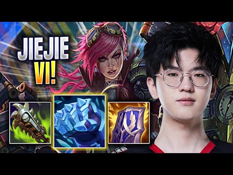 JIEJIE DOMINATING WITH VI! - EDG Jiejie Plays Vi JUNGLE vs Fiddlesticks! | Season 2022