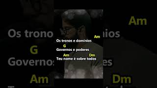 "VÍDEO COMPLETO NO CANAL" Gabriel Guedes - Santo Pra Sempre  (LETRA E CIFRA) #short