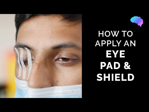 How to Apply an Eye Pad & Shield | Eye First Aid | OSCE Guide | UKMLA | CPSA | PLAB 2