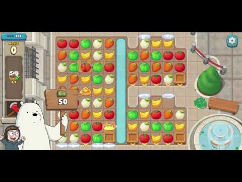 We Bare Bears Match3 Repairs Level 304 - No Boosters