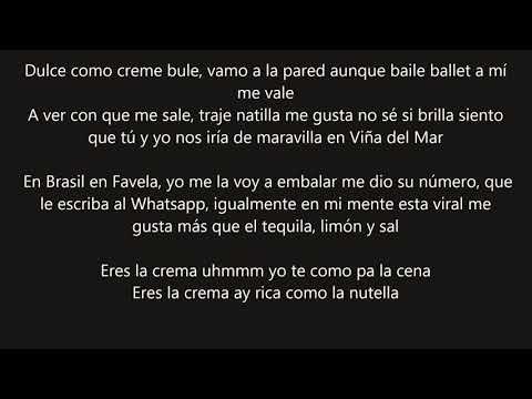 NUTELLA(LETRA) - LEGARDA