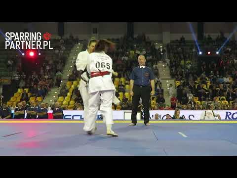 Sanne Larsson vs  Monika Zielińska +60kg 7th World Karate Shinkyokushin Championships 2022 Kielce