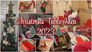 Christmas Table Setup Idea | 2023