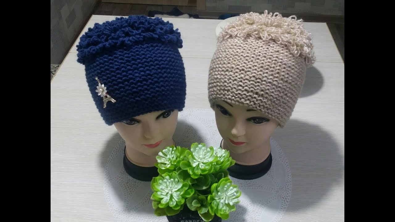 ВЯЖЕМ ШАПКУ С ВЫТЯНУТЫМИ ПЕТЛЯМИ (СПИЦАМИ)